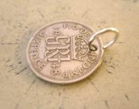Vintage Pocket Watch Chain Fob 1948 Lucky Silver Sixpence 6d Coin Fob (3 of 7) Vintage Pocket Watch Chain Fob 1948 Lucky Silver Sixpence 6d Coin Fob (3 of 7)