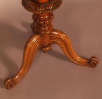 Victorian Hexagonal Ladies Sewing Table in Figured Walnut (4 of 7) Victorian Hexagonal Ladies Sewing Table in Figured Walnut (4 of 7)