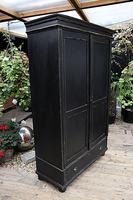 Gorgeous! Large Old Victorian Pine & Black Painted Hall Cupboard / Wardrobe - We Deliver! (5 of 10) Gorgeous! Large Old Victorian Pine & Black Painted Hall Cupboard / Wardrobe - We Deliver! (5 of 10)