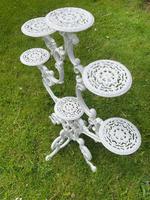 Victorian 19th Century Garden Cast Iron Painted White 6 Branch Plant Stand (23 of 47) Victorian 19th Century Garden Cast Iron Painted White 6 Branch Plant Stand (23 of 47)