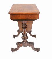 Victorian Sewing Table Antique Burr Walnut 1860 Side Tables (9 of 11) Victorian Sewing Table Antique Burr Walnut 1860 Side Tables (9 of 11)