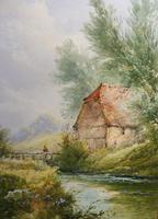 Watercolour Bates Brook Redhill Listed Artist H Rawson (2 of 12) Watercolour Bates Brook Redhill Listed Artist H Rawson (2 of 12)