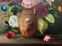 Striking Early 1900s Antique Large Floral Display Oil on Canvas Painting (8 of 12) Striking Early 1900s Antique Large Floral Display Oil on Canvas Painting (8 of 12)
