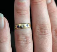 Antique Victorian Sapphire & Diamond Ring, 15ct Gold (10 of 12) Antique Victorian Sapphire & Diamond Ring, 15ct Gold (10 of 12)