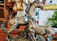 Mare & Foal Brass Fairestware - Heavy (2 of 5) Mare & Foal Brass Fairestware - Heavy (2 of 5)