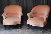 Pair of French Upholstered Fauteuil Armchairs (5 of 5) Pair of French Upholstered Fauteuil Armchairs (5 of 5)