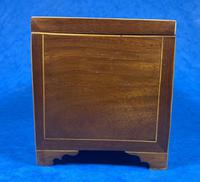 Georgian Mahogany Fan Inlaid Tea Caddy (13 of 16) Georgian Mahogany Fan Inlaid Tea Caddy (13 of 16)