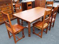 1960's Teak Refectory Table & Set of 6 Dining Chairs '4+2 Carvers' (2 of 3) 1960's Teak Refectory Table & Set of 6 Dining Chairs '4+2 Carvers' (2 of 3)