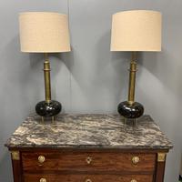 Pair of Vintage Ebonised Brass Lamps (8 of 9) Pair of Vintage Ebonised Brass Lamps (8 of 9)