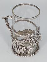 Silver & Glass Tea / Coffee Holder (3 of 4) Silver & Glass Tea / Coffee Holder (3 of 4)