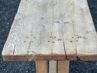 Large French Rustic Bleached Oak Farmhouse Dining Table (19 of 36) Large French Rustic Bleached Oak Farmhouse Dining Table (19 of 36)