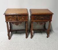 Pair of French Walnut Bedside Lamp Tables (2 of 10) Pair of French Walnut Bedside Lamp Tables (2 of 10)