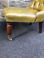 Antique Leather & Mahogany Nursing Chair (5 of 7) Antique Leather & Mahogany Nursing Chair (5 of 7)