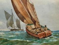 Att: William Boyce 19th Century Sailing Smack Seascape Watercolour Painting (7 of 11) Att: William Boyce 19th Century Sailing Smack Seascape Watercolour Painting (7 of 11)