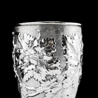 Antique Victorian Solid Silver Beaker / Cup with Superb Naturalistic Grapevine Design - Barnard 1871 (4 of 16) Antique Victorian Solid Silver Beaker / Cup with Superb Naturalistic Grapevine Design - Barnard 1871 (4 of 16)