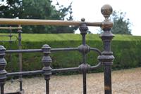 Original Victorian Brass and Iron King Size 5ft Bedstead. Bed Fully Restored in Your Choice of Colour (12 of 15) Original Victorian Brass and Iron King Size 5ft Bedstead. Bed Fully Restored in Your Choice of Colour (12 of 15)