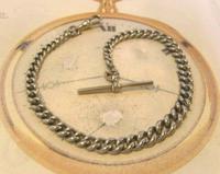 Antique Pocket Watch 1890s Victorian Large Silver Nickel Graduated Albert (4 of 11) Antique Pocket Watch 1890s Victorian Large Silver Nickel Graduated Albert (4 of 11)