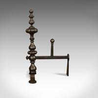 Pair of Antique Decorative Fire Rests, Wrought Iron Fireside Andirons, Victorian (4 of 7) Pair of Antique Decorative Fire Rests, Wrought Iron Fireside Andirons, Victorian (4 of 7)