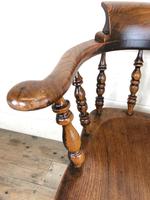 Antique 19th Century Ash & Elm Smokers Bow Chair (4 of 12) Antique 19th Century Ash & Elm Smokers Bow Chair (4 of 12)