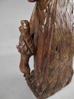 Decorative & Rare Complete Carved Walnut Sculpture of Hieronymus with the Lion (10 of 12) Decorative & Rare Complete Carved Walnut Sculpture of Hieronymus with the Lion (10 of 12)