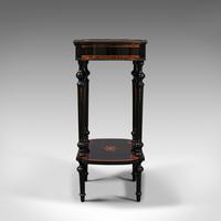 Antique Napoleon III Side Table, French, Etagere, Burr Walnut, Sewing c.1870 (4 of 12) Antique Napoleon III Side Table, French, Etagere, Burr Walnut, Sewing c.1870 (4 of 12)