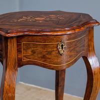 Marquetry 1 Drawer Table (6 of 6) Marquetry 1 Drawer Table (6 of 6)