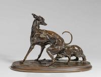 19th Century Group of a Whippet & Pekingese (5 of 8) 19th Century Group of a Whippet & Pekingese (5 of 8)