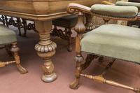 English Blonde Oak Dining Table and 10 Matching Chairs (2 of 6) English Blonde Oak Dining Table and 10 Matching Chairs (2 of 6)