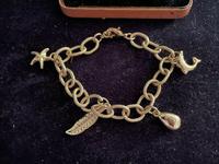 18k Gold Plated Starfish, Leaf, Nugget, Dolphin Charm Bracelet (2 of 2) 18k Gold Plated Starfish, Leaf, Nugget, Dolphin Charm Bracelet (2 of 2)