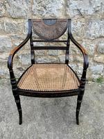 Single English Regency Painted Armchair (4 of 6) Single English Regency Painted Armchair (4 of 6)