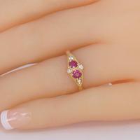 Antique Old Cut Diamond & Ruby Ring 18ct Gold Victorian Engagement Ring Circa 1890 (2 of 9) Antique Old Cut Diamond & Ruby Ring 18ct Gold Victorian Engagement Ring Circa 1890 (2 of 9)