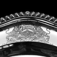 Antique Solid Silver Dish with Coat of Arms for Michael Bass, 1st Baron Burton - Garrard 1888 (19 of 21) Antique Solid Silver Dish with Coat of Arms for Michael Bass, 1st Baron Burton - Garrard 1888 (19 of 21)