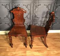 Pair of Victorian Mahogany Hall Chairs 318 (7 of 14) Pair of Victorian Mahogany Hall Chairs 318 (7 of 14)