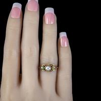Antique Suffragette Ring Pearl Amethyst Peridot 18ct Gold Locket Back c.1910 (3 of 7) Antique Suffragette Ring Pearl Amethyst Peridot 18ct Gold Locket Back c.1910 (3 of 7)