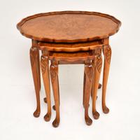 Antique Burr Walnut Pie Crust Nest of Tables (3 of 8) Antique Burr Walnut Pie Crust Nest of Tables (3 of 8)