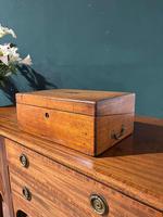 Victorian Mahogany Writing Slope with Red Leather Insert