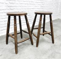 Pair of 19th Century Stools (2 of 4) Pair of 19th Century Stools (2 of 4)