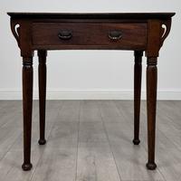 Antique 20th Century Art Nouveau Style Side Table in Oak (1 of 11)