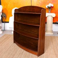 Oak Open Bookcase Bowfront Waterfall Bookshelves (8 of 9) Oak Open Bookcase Bowfront Waterfall Bookshelves (8 of 9)
