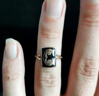 Antique Victorian Mourning Ring, Initial C, 9ct Rose Gold (10 of 10) Antique Victorian Mourning Ring, Initial C, 9ct Rose Gold (10 of 10)