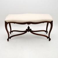 Antique French Carved Walnut Stool / Window Seat (4 of 8) Antique French Carved Walnut Stool / Window Seat (4 of 8)