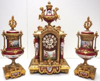 Incredible French Sevres Mantel Clock French Striking 8-day Garniture Clock Set (6 of 19) Incredible French Sevres Mantel Clock French Striking 8-day Garniture Clock Set (6 of 19)