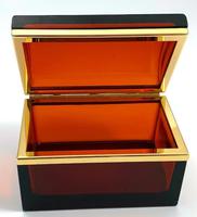 Antique Bohemian Ruby Glass Casket / Box (4 of 5) Antique Bohemian Ruby Glass Casket / Box (4 of 5)