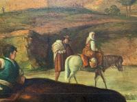 HUGE '17thc Old Master Manner' Original signed Italianate Landscape Oil Painting (4 of 16) HUGE '17thc Old Master Manner' Original signed Italianate Landscape Oil Painting (4 of 16)
