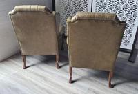 Pair of Leather Wing Chairs (10 of 10) Pair of Leather Wing Chairs (10 of 10)