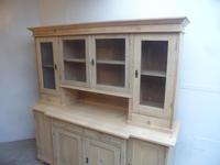 A Lovely 4 Door Antique/Old Pine Large Glazed Kitchen Dresser To Paint/Wax (8 of 9) A Lovely 4 Door Antique/Old Pine Large Glazed Kitchen Dresser To Paint/Wax (8 of 9)
