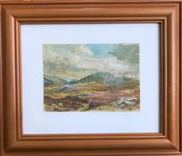 Original gouache painting 'Strath Ondal, The Black Valley by Fort William' by Barbara Lady Brassey 1911-2010.Signed. c.1975 (2 of 2) Original gouache painting 'Strath Ondal, The Black Valley by Fort William' by Barbara Lady Brassey 1911-2010.Signed. c.1975 (2 of 2)
