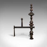 Pair of Antique Decorative Fire Rests, Wrought Iron Fireside Andirons, Victorian (3 of 7) Pair of Antique Decorative Fire Rests, Wrought Iron Fireside Andirons, Victorian (3 of 7)