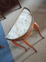 Small french Demi Lune Marble Top table (4 of 4) Small french Demi Lune Marble Top table (4 of 4)