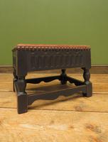 Small Vintage Wooden Black Painted Foot Stool with Brown Leather Top (12 of 17) Small Vintage Wooden Black Painted Foot Stool with Brown Leather Top (12 of 17)